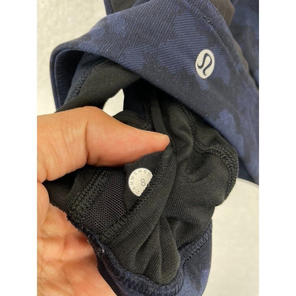 Lululemon Train Times Sports Bra Women's Size 8 Camo Navy Blue Camo Athletic - Picture 7 of 7